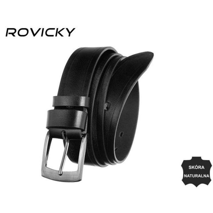 ROVICKY Pánsky kožený opasok, veľkosť 105