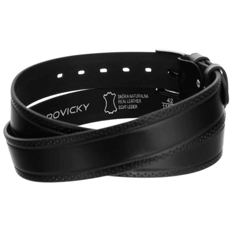 ROVICKY Pánsky kožený opasok, veľkosť 105