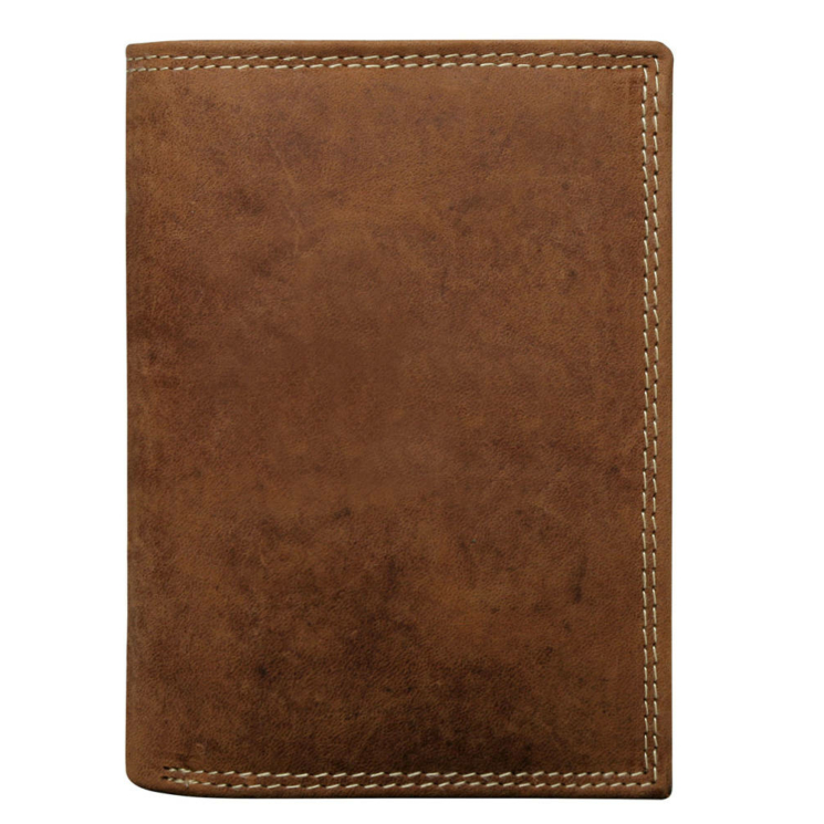 Pánska kožená peňaženka N4-CHM-NL BOX-9103 Cognac