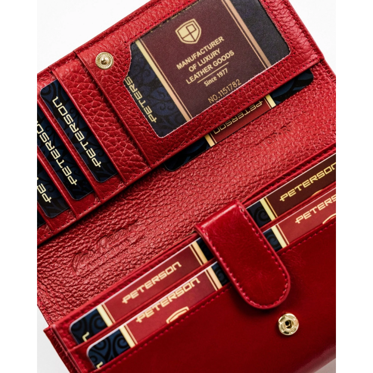 Kožená peňaženka PETERSON PTN PL-403 RFID