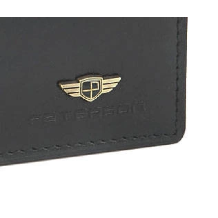 PETERSON PTN 317Z 2-1-1 BLACK Kožená peňaženka RFID