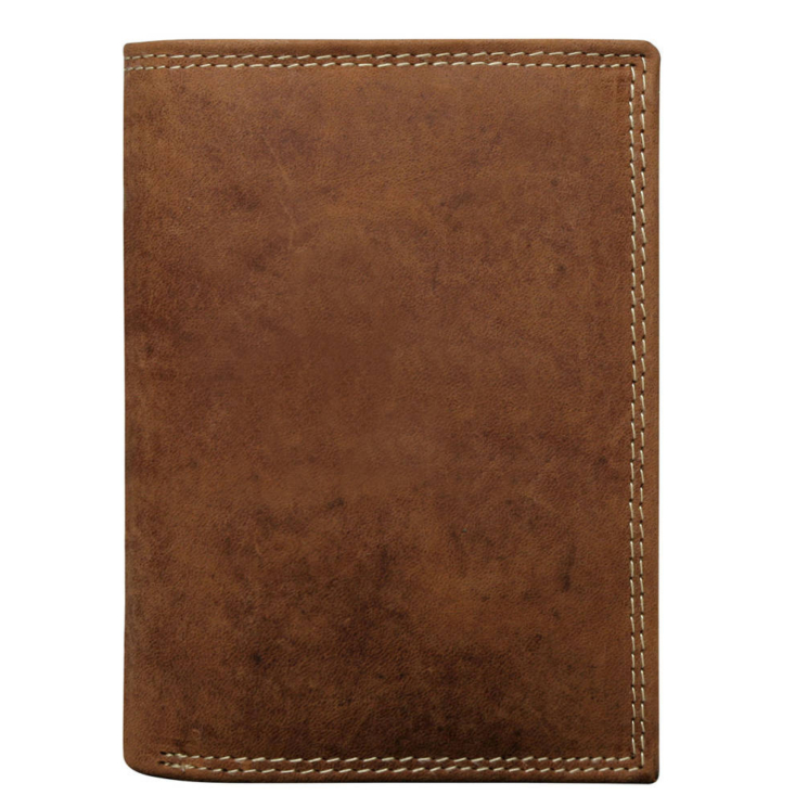 Pánska kožená peňaženka N4-CHM-NL BOX-9103 Cognac
