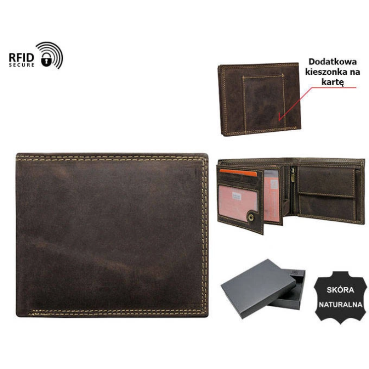 Pánska kožená peňaženka N992-P-CHM-NL Black