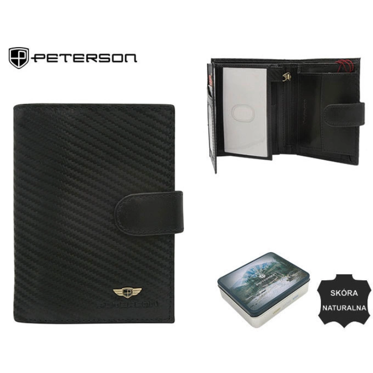 Pánska kožená peňaženka PTN 317Z-CA Black