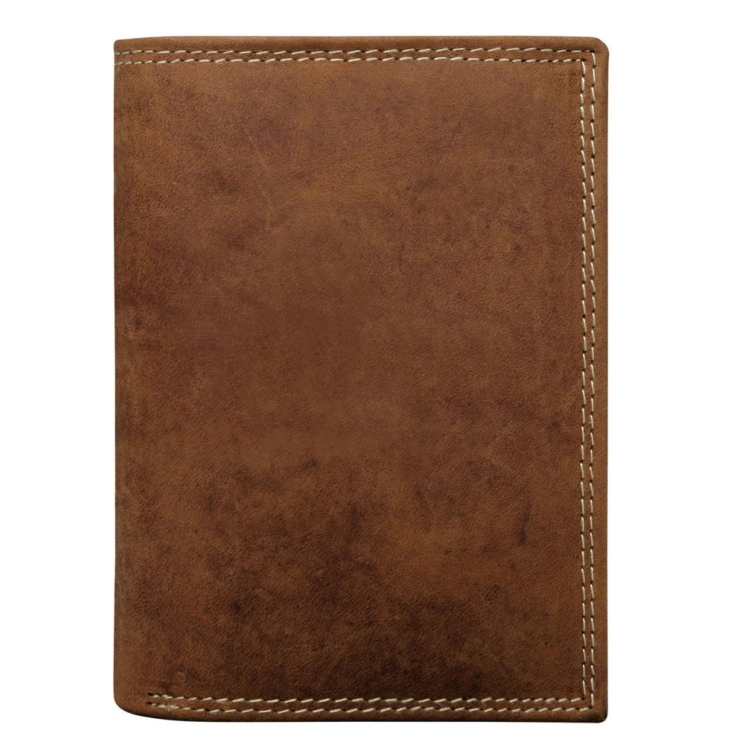 Pánska kožená peňaženka N4-CHM-NL BOX-9103 Cognac