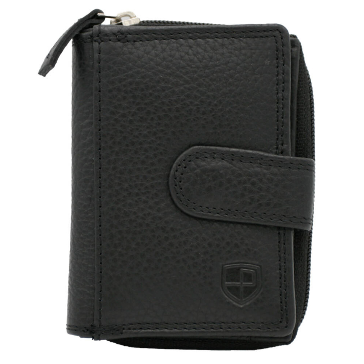 Kožená taška + peňaženka PTN D72-DS Black