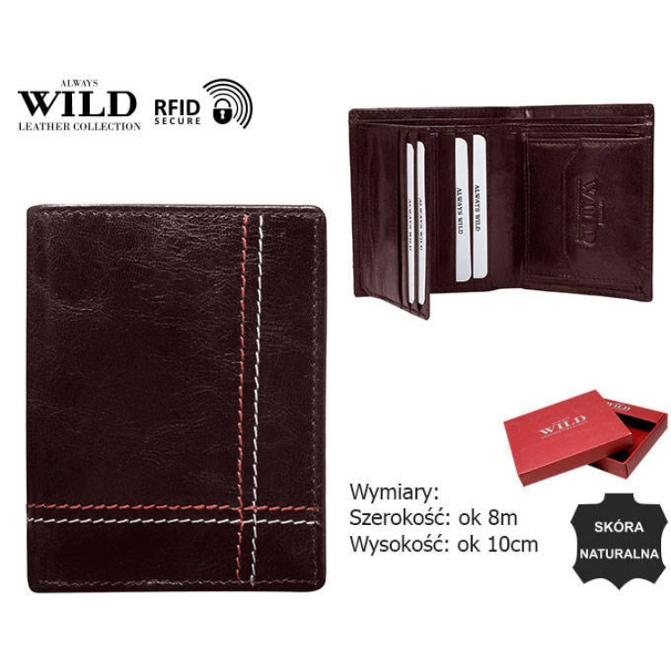 Kožená peňaženka ALWAYS WILD RFID N20197-VTK-D