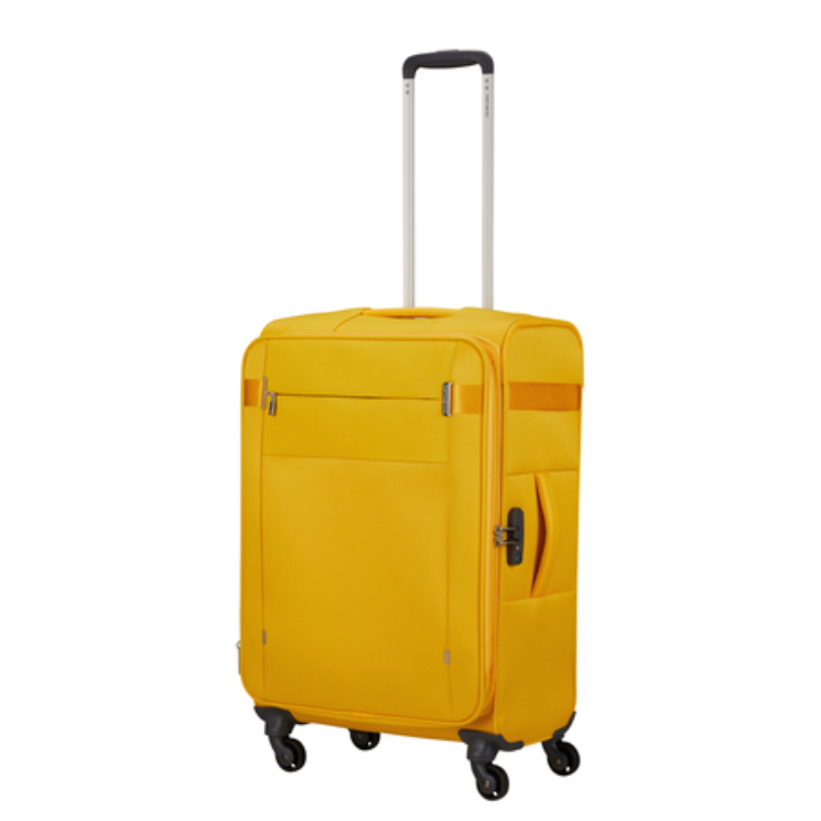 Samsonite Citybeat rozkladací spinner kufor strednej veľkosti 66 cm GoldenYellow