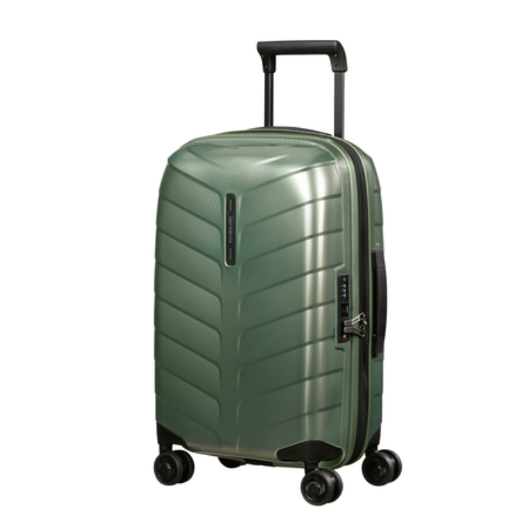 Samsonite Attrix Spinner Rozšíriteľná kabínová taška 55x35x23 cm BasilGreen 10 rokov záruka