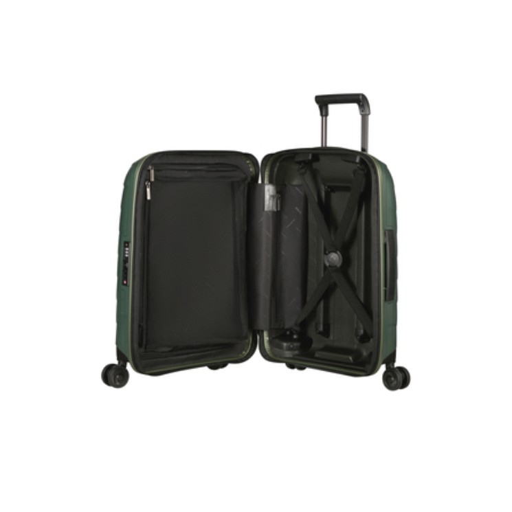 Samsonite Attrix Spinner Rozšíriteľná kabínová taška 55x35x23 cm BasilGreen 10 rokov záruka