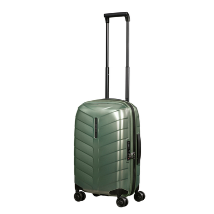 Samsonite Attrix Spinner Rozšíriteľná kabínová taška 55x35x23 cm BasilGreen 10 rokov záruka