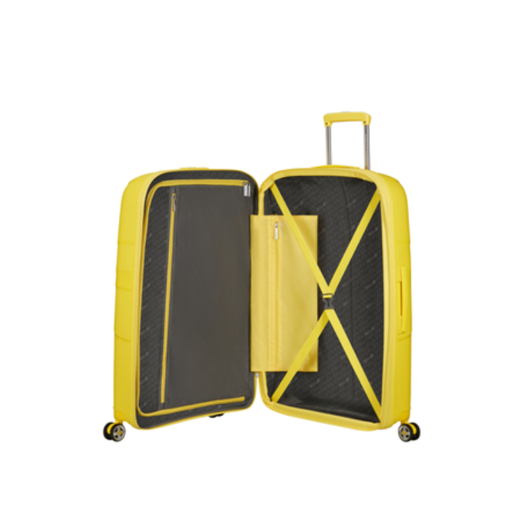 American Tourister Starvibe Spinner Rozšíriteľný kufor 77 cm citrón 3 roky záruka