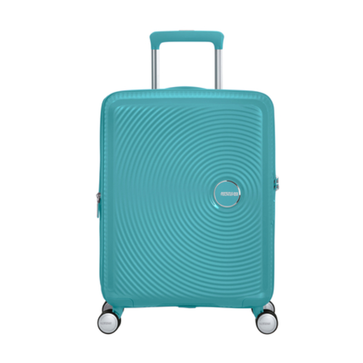 Rozšíriteľný kufor American Tourister Soundbox Spinner 55 TurquoiseTonic