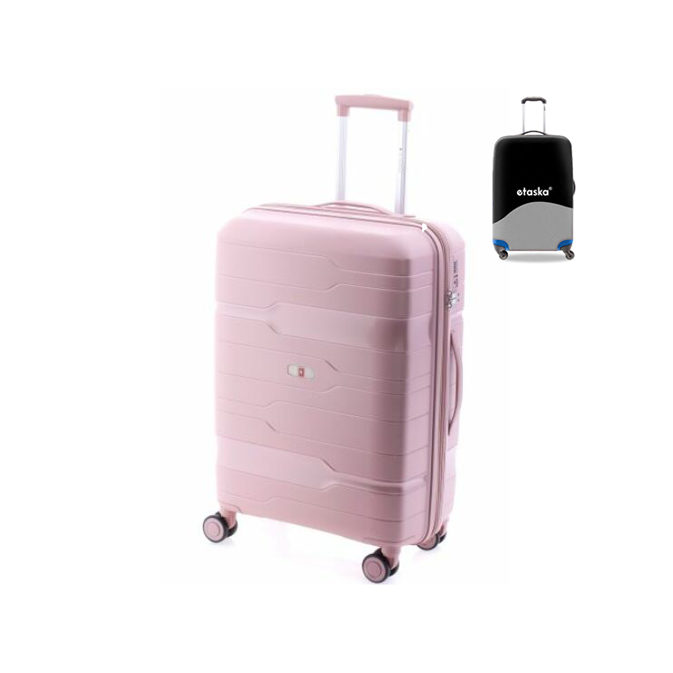 Gladiator Spinner Suitcase M-3811 Pink s darčekovým obalom na kufor