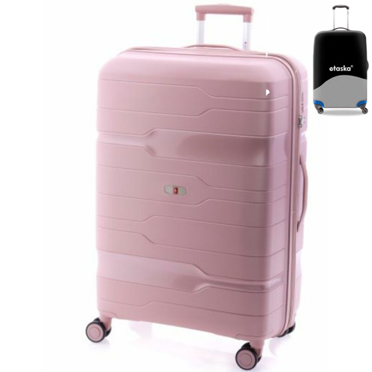 Gladiator Spinner Suitcase M-3812 Pink s darčekovým obalom na kufor