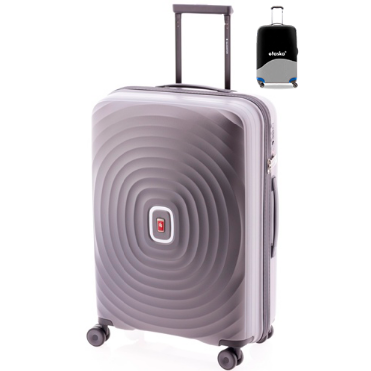 Kufrík Gladiator M-4211 Silver s obálkou na suveníry