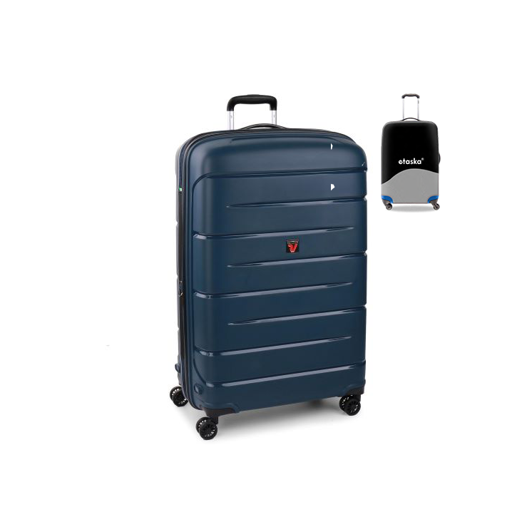 Roncato FLIGHT DLX Spinner Suitcase R-3461 Tmavomodrý s darčekovým obalom na kufor