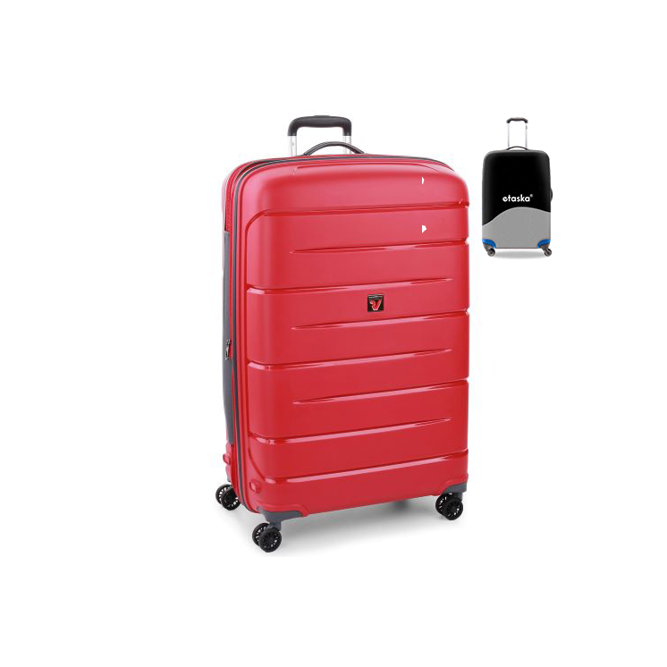 Roncato FLIGHT DLX Spinner Suitcase R-3461 Red s darčekovým obalom na kufor