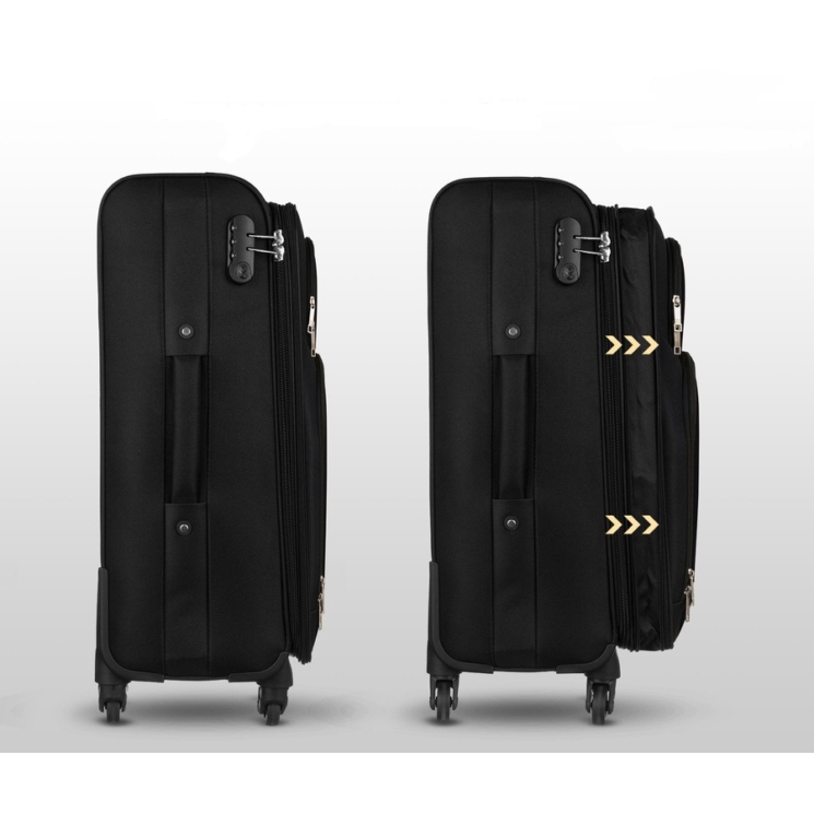 PETERSON Rozšíriteľný príručný Kufor 55 x 40 x 20/30 cm Veľkosť WIZZAIR