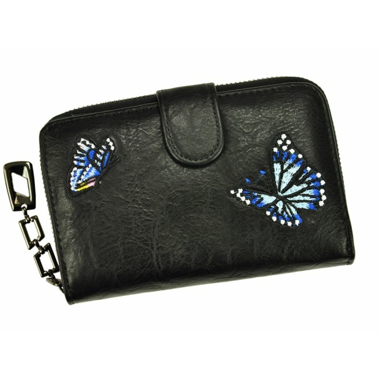 Peňaženka Eslee Camel Leatherette + Genuine Leather