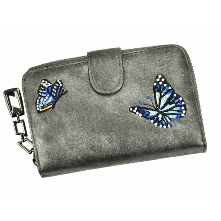 Peňaženka Eslee Camel Leatherette + Genuine Leather