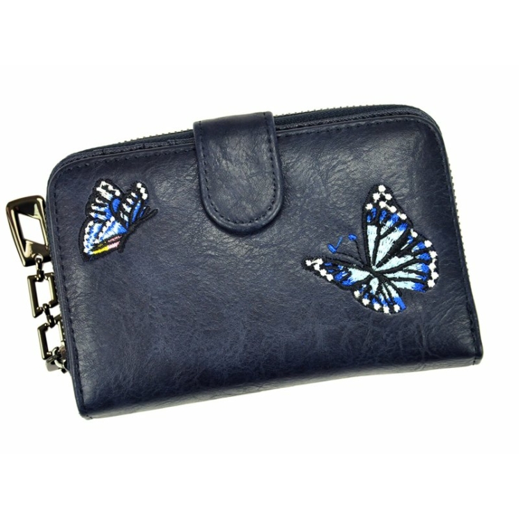 Peňaženka Eslee Camel Leatherette + Genuine Leather
