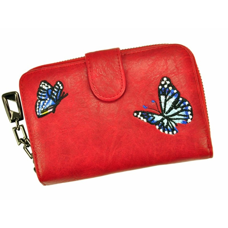 Peňaženka Eslee Camel Leatherette + Genuine Leather