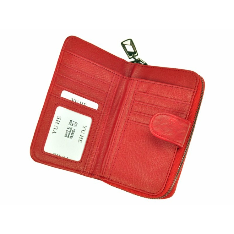 Peňaženka Eslee Camel Leatherette + Genuine Leather