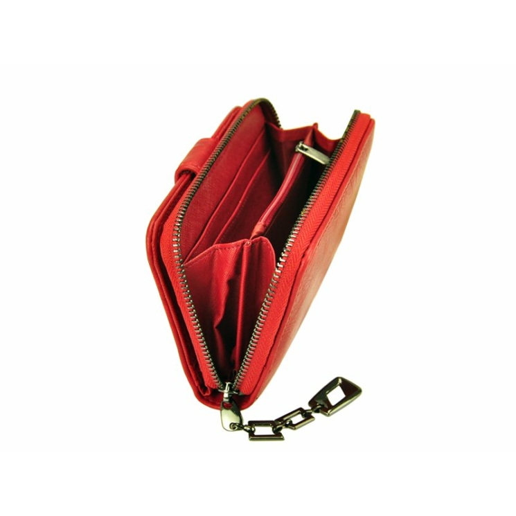 Peňaženka Eslee Camel Leatherette + Genuine Leather