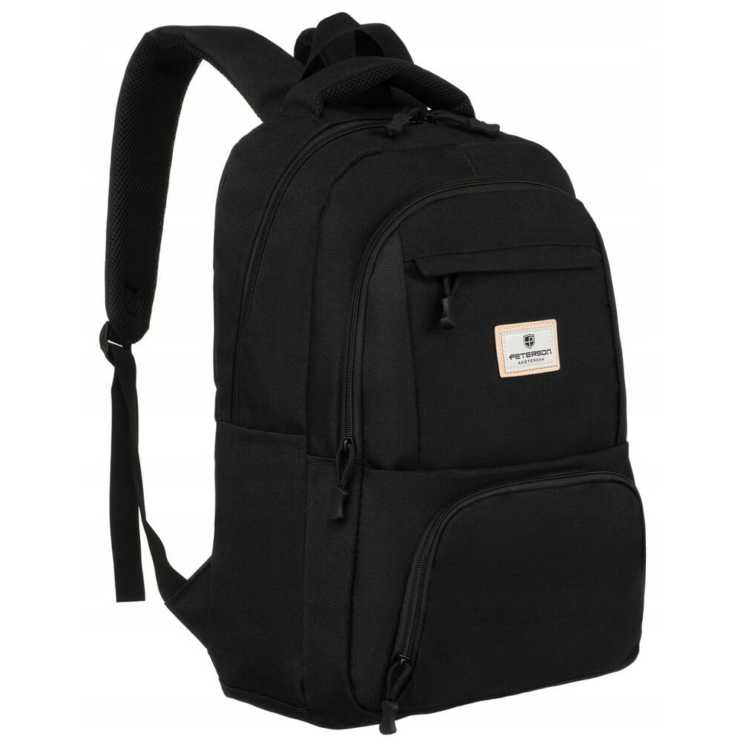 Peterson Mestský batoh na notebook s držiakom na notebook Black