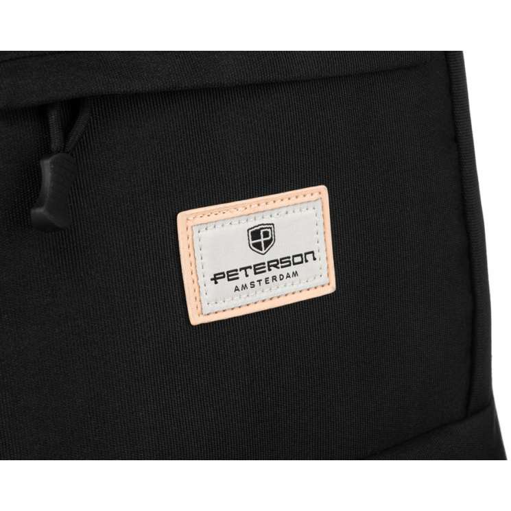 Peterson Mestský batoh na notebook s držiakom na notebook Black