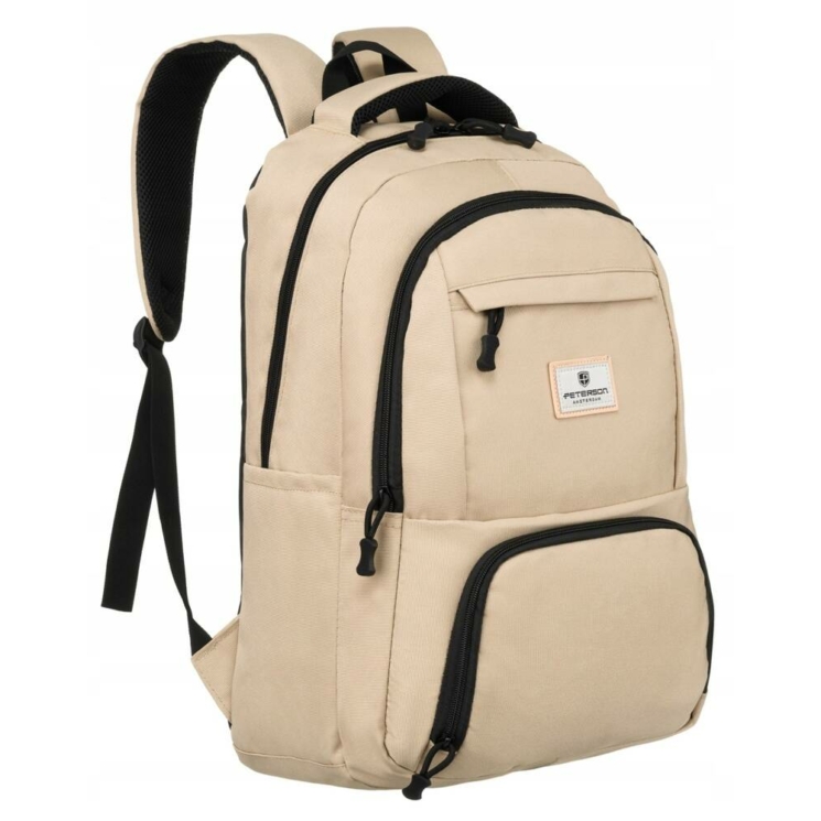 Peterson City Batoh s držiakom na notebook Béžová
