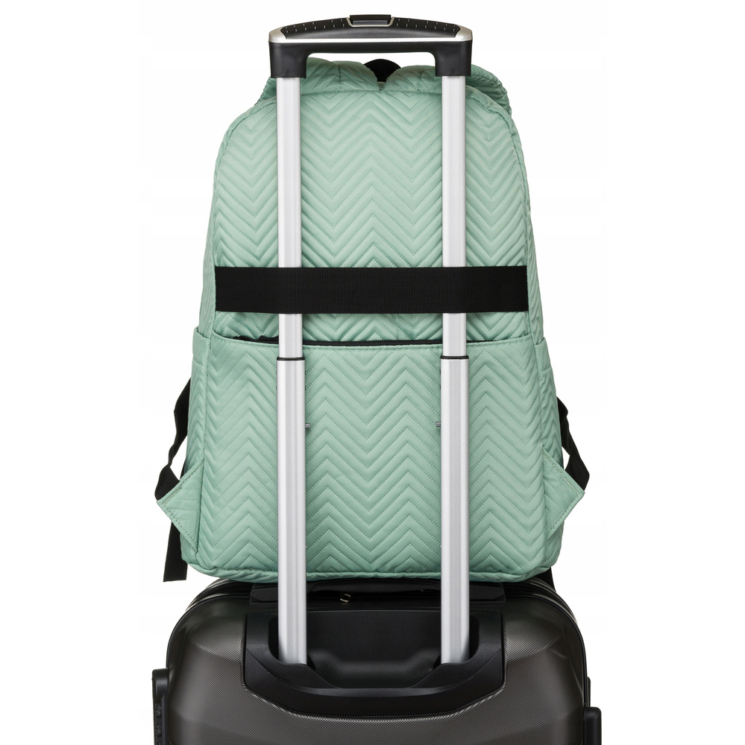 Polyesterový batoh s chlopňou Mint green