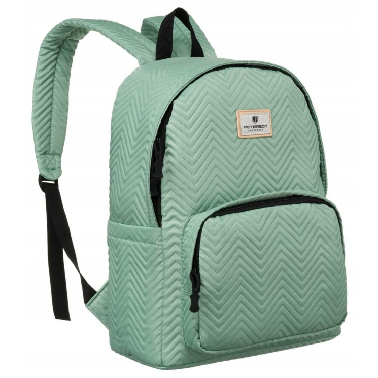 Polyesterový batoh s chlopňou Mint green