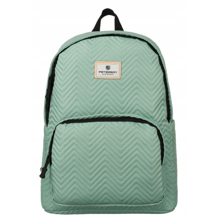 Polyesterový batoh s chlopňou Mint green