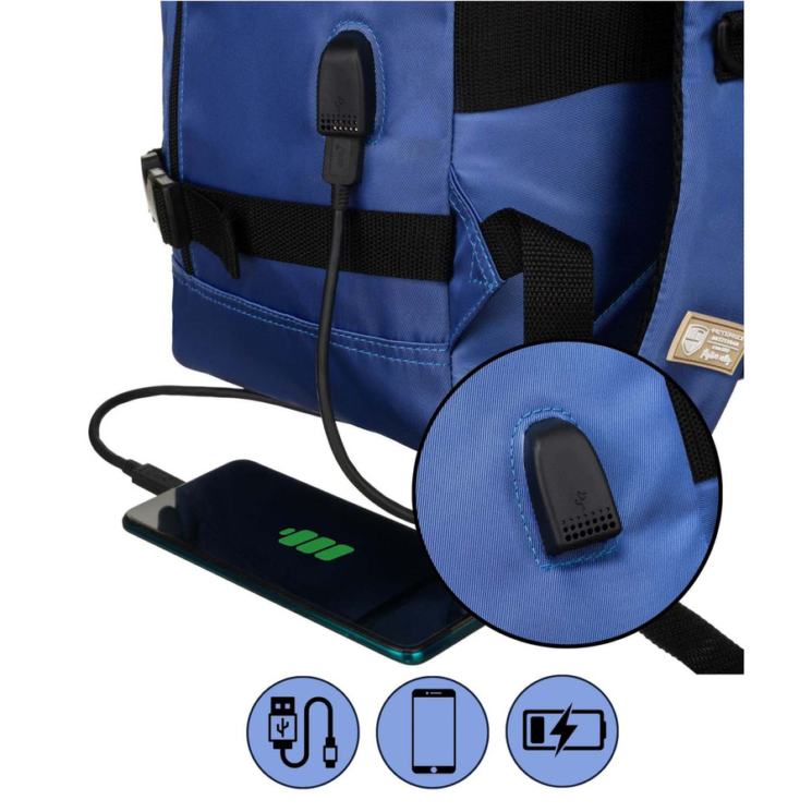 Peterson 3-funkčný priestranný cestovný batoh, WizzAir, veľkosť 40x30x20cm, s USB konektorom