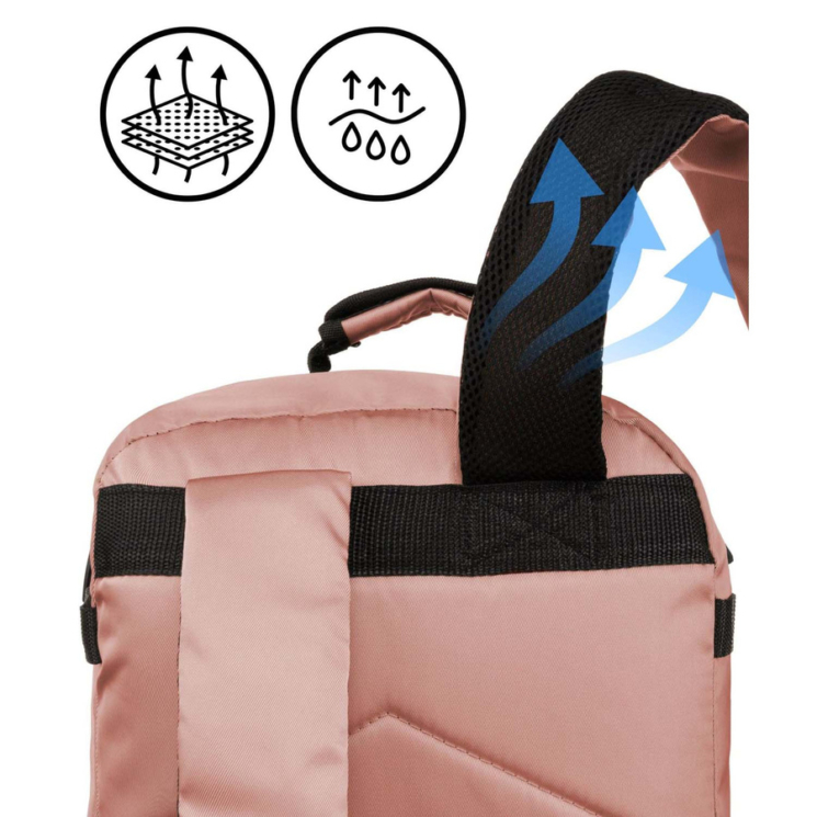 Peterson 3-funkčný priestranný cestovný batoh, WizzAir, veľkosť 40x30x20cm, s USB konektorom