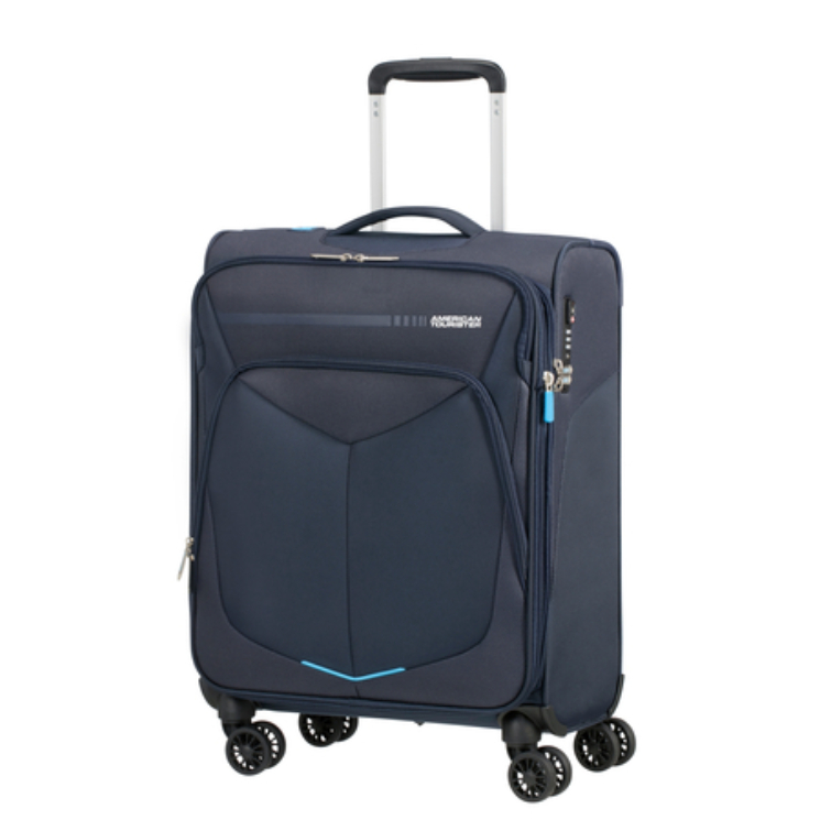 American Tourister Summerfunk Rozšíriteľný kufor Spinner Cabin 55 cm Navy