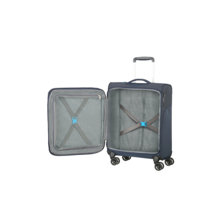 American Tourister Summerfunk Rozšíriteľný kufor Spinner Cabin 55 cm Navy