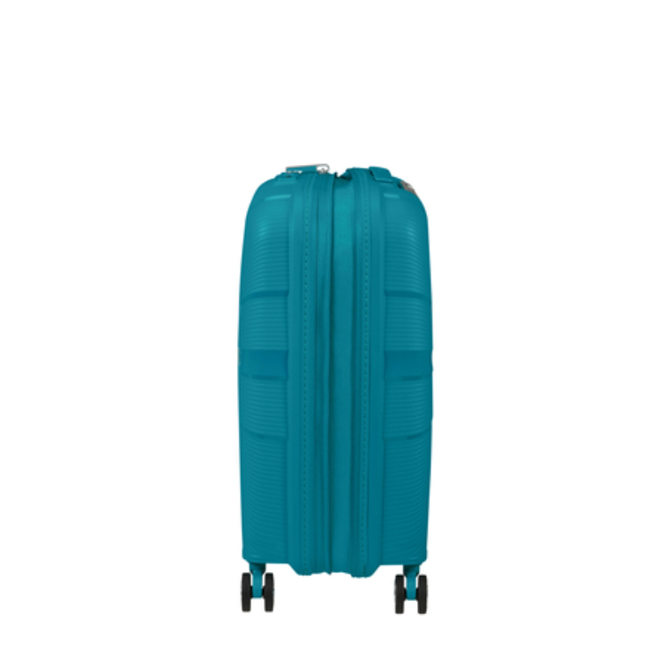 American Tourister Starvibe Spinner Cabin Leather 55cm Light Blue 3 roky záruka
