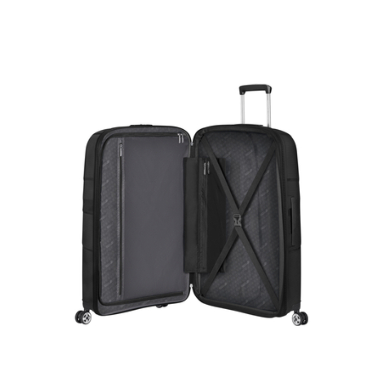 American Tourister Starvibe Spinner Rozšíriteľný kufor 77 cm Black Záruka 3 roky