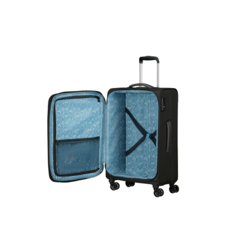 American Tourister Pulsonic Spinner Bőrönd 68cm AsphaltBlack