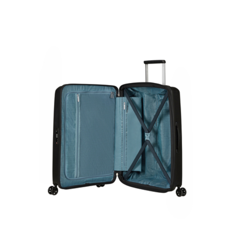 American Tourister Aerostep Spinner Rozšíriteľný kufor 67cm Black Záruka 3 roky