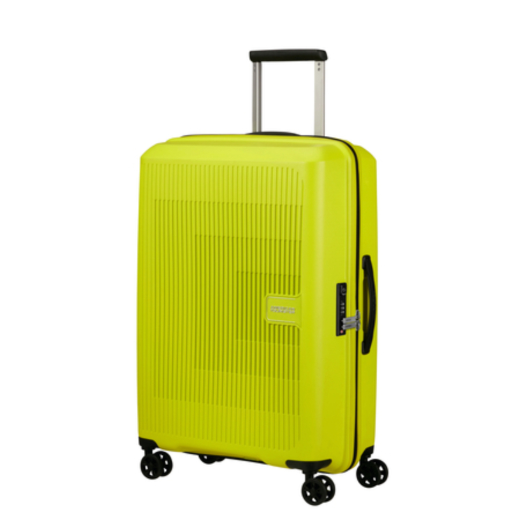 American Tourister Aerostep Spinner Rozšíriteľný kufor 67 cm Lime Záruka 3 roky
