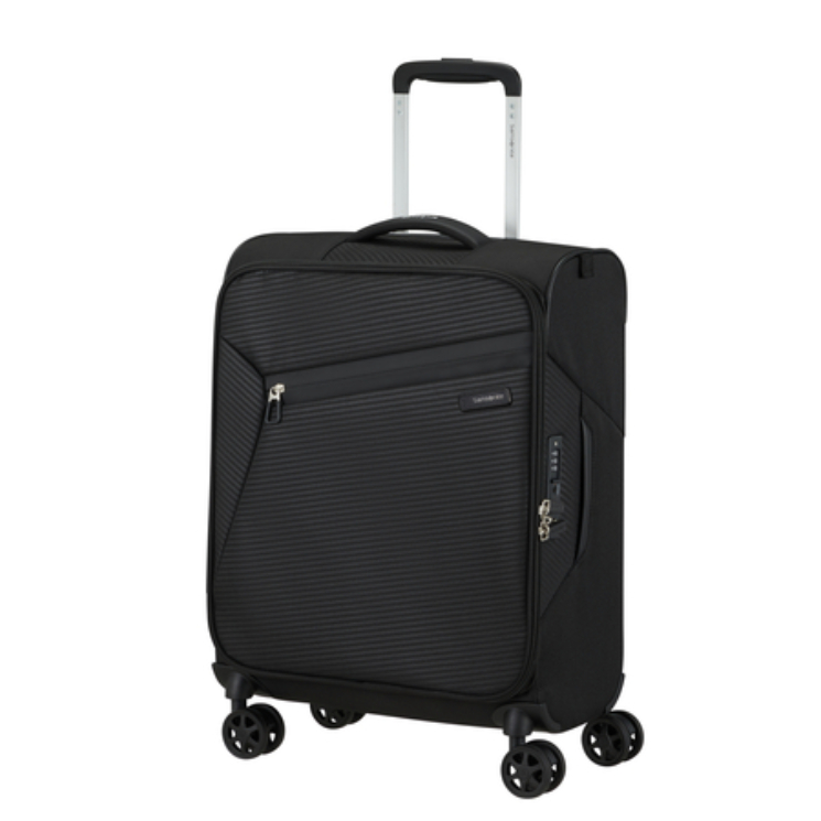 Litebeam Spinner Cabin Leather End 55 cm Záruka 5 rokov Black