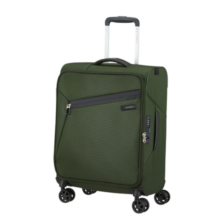 Litebeam Spinner Cabin Leather End 55 cm Záruka 5 rokov Tmavo zelená