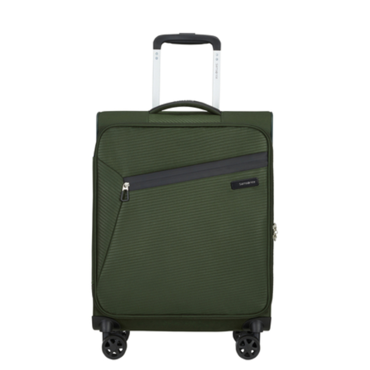 Litebeam Spinner Cabin Leather End 55 cm Záruka 5 rokov Tmavo zelená
