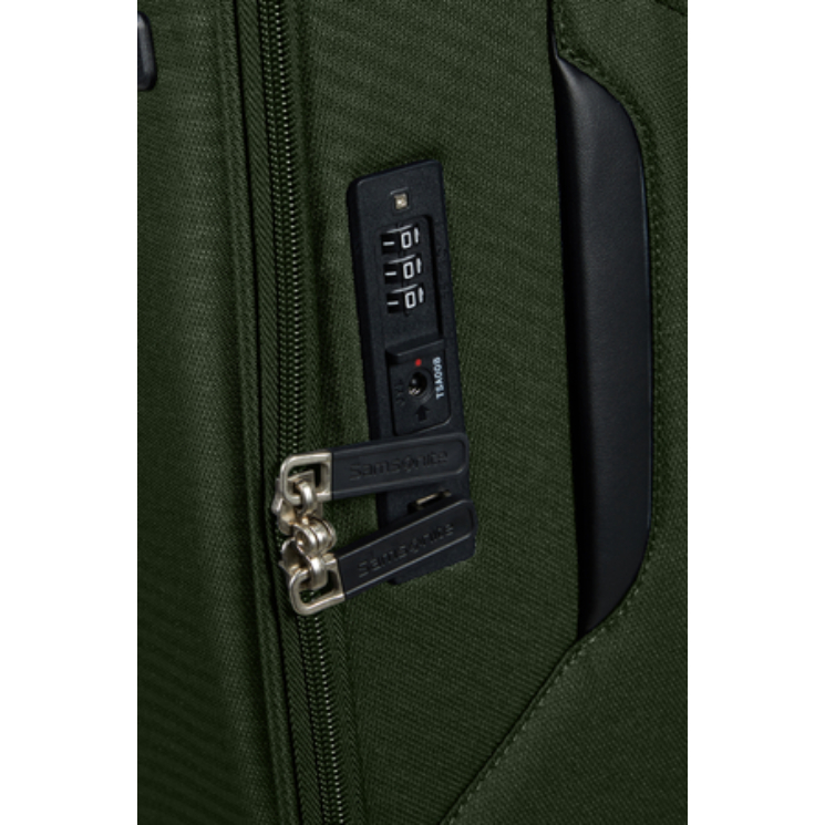Litebeam Spinner Cabin Leather End 55 cm Záruka 5 rokov Tmavo zelená