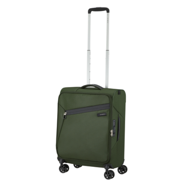 Litebeam Spinner Cabin Leather End 55 cm Záruka 5 rokov Tmavo zelená