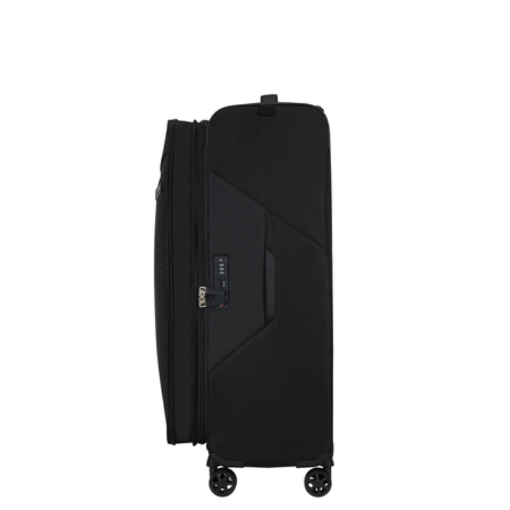 Litebeam Spinner Rozšíriteľný kožený koniec 77 cm Záruka 5 rokov Čierna
